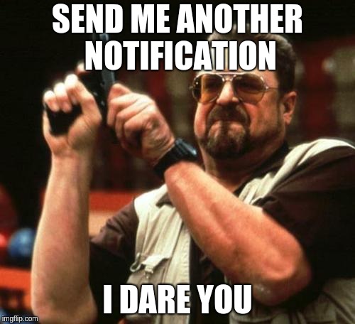 No unwanted notifications with chrome extensions