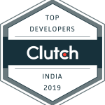 Clutch logo for top developers in India in 2019
